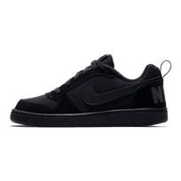 Nike Court Borough Low GS Triple Black Kids Sneakers 839985-001 36.5