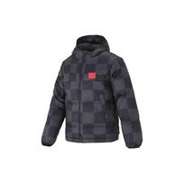 Nike Lebron Chessboard Quilted Basketball Warm Hooded Down Jacket Men Outerwear Black DA6718-010 L