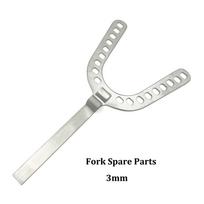 Dental ProGauge įkandžio registravimui 3mm/5mm Oralinis centrinis šablonų rinkinys Atspaudų šaukštai Okliuzinis įrašas Artikuliatorius Dantų protezų taisymas 1 pc fork 3mm
