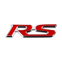 1 vnt. 3D metalinis RS logotipo automobilio lipdukas bagažinei, kėbului, šonui, aksesuarai 1