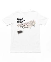 Minor Threat Out Of Step T-shirt Vyriškas Roko ir Rolo Muzika Klasikinis Grupės Marškinėliai Baltas 2XL