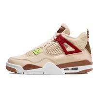 Air Jordan 4 Retro GS Wild Things Vaikiški sportbačiai Kreminė Burės Universiteto raudona DH0572-264 36