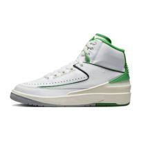 Air Jordan 2 Retro GS Lucky Green Kids Sneakers White Sail Light-Steel-Grey DQ8562-103 36