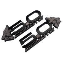 1 pora Naujas 3D metalinis 5.0 Coyote MacMetal 5.0 Coyote Mach logotipas Ženklelis Emblema Lipdukas Mustangui Dark Horse Shelby GT GT350 GT500 Priedai tamsiai pilka spalva