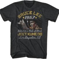A&E Designs Bruce Lee marškinėliai „Pralaimėjimas yra proto būsena“ S juoda