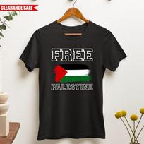 Nemokamos Palestinos marškinėliai su atspausdinta Palestinos vėliava Gazoje Laisvės palaikymas Unisex viršutinė dalis M