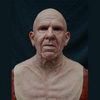 Senas lateksinis realistiškas vyro veido kaukės persirengimo kostiumas Cosplay Helovino Old Man Without Hair