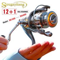 Žvejybos ritė 12+1BB visiškai metalinė spiningo žūklės ritės Karpių ešeriai Lauke Gėlavandenių žvejyba sūriame vandenyje 1000