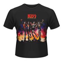 Kiss Destroyer Gene Simmons Roko Sunkiojo Metalo Unisex Marškinėliai S
