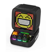 „Pixel Art“ „Bluetooth“ garsiakalbis, belaidis 15 W išvesties galia, žaidimų kambario sąranka su 16x16 LED programa valdomu priekiniu ekranu juoda