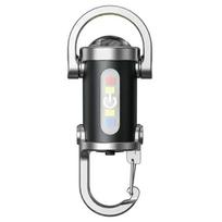 Mini žibintuvėlis raktų pakabukas USB įkraunamas pakabinamas nešiojamas COB LED žibintuvėlis vandeniui atsparus raktų pakabukas kempingui vaikščiojimui kišeninis žibintuvėlis 1PC