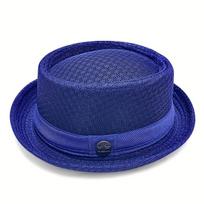 1 vnt. Vasarinė tinklelio saulės skrybėlė vyrams moterims kvėpuojanti tinklelio fedora skrybėlė džiazo kepurė panama fedora skrybėlės moterų mada vyriški aksesuarai panama tinklelio skrybėlė mėlyna