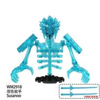 Skeletas Konstruktorius Vaiduoklio Kaukolė Mini Veiksmo Figūrėlė Žaislai Aukštis 15,5 cm