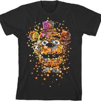 Five Nights at Freddy's Disintegrating Freddy Fazbear Boy's Black T-Shirt S juoda