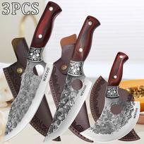 Nerūdijančio plieno Santoku Universalus Peilis Mažasis Peilis Unikalūs Peiliai Aštrus Sashimi Peilis Virtuvės Daugiafunkcis Peilis Jautienos Peilis Žuvies Mėsos Kapoklė Kaulų Peilis 3PCS
