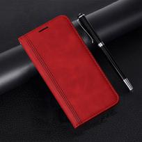 Telefono dėklas, skirtas Samsung Galaxy A12 Odinis Flip Samsung Galaxy A12 raudona
