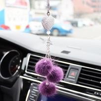 Madingas automobilio vaizdo veidrodis, pakabinamas pakabukas, auto namų dekoras Lucky Vehicle ornamentas, mini automobilio aksesuaras, pakabinamas mergaitėms violetinė