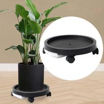 Mobilus augalų stovas su ratukais lengvam judėjimui patalpoje ir lauke Black 24.4cm