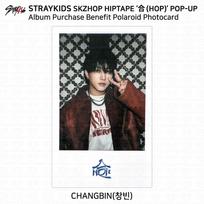 Klaidžiojantys vaikai SKZHOP HIPTAPE HOP POP-UP Lucky Draw Photocard Benefit Polaroid Changbin - Polaroid