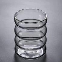 Kūrybiškas stiklinis puodelis karščiui atsparus gėrimų indas arbatai, sultims, pienui, kavai, namų vandens stiklinės, banguotas puodelis 250 ml 300ml skaidri