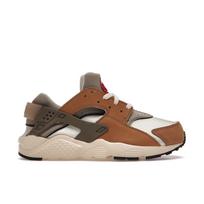 Stussy x Nike Air Huarache LE PS Desert Oak 2021 Kids Sneakers Brown Reed Light-Straw DH3324-200 28