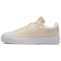 Nike Court Legacy Lift šviesiai dramblio kaulo spalvos kanapinės moteriškos sportbačiai kremas fantominė balta FZ2606-101 35.5