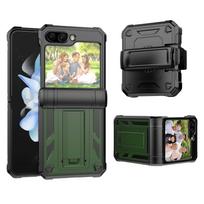 Tinka Samsung Galaxy Z Flip 5 mobiliojo telefono dėklas, sulankstomas stovas, tvirtas, apsaugantis nuo kritimo telefono dėklas Samsung ZFlip5