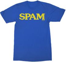 Spam konservuotas Hormel Co Spam sendintas logotipas karališkos mėlynos spalvos suaugusiųjų marškinėliai S