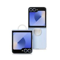 Samsung Galaxy Z Flip6 Z Flip 6 Kindsuit telefono dėklas Z Flip6 silikoninis apsauginis dangtelis gryna