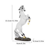 Arklių Papuošalai, Arklys į Sėkmę, Namų Gyvūnai, Biuro Dervos Rankdarbiai, Svetainės Rankų Darbo Vyno Spintelės Dekoracijos Horse Ornament
