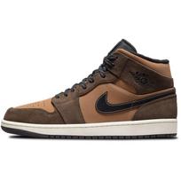 Air Jordan 1 Mid SE Tamsaus Šokolado Vyriški Sportbačiai Rudi Archaeo-Brown Juodi DC7294-200 42.5