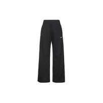 Nike vientisos spalvos raišteliu tiesaus kirpimo megztos kelnės moterims Juodos FZ7208-010 S
