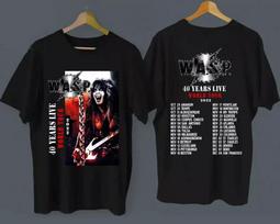 HOT!! W.A.S.P. Wasp 40 Years Live World Tour 2022 Shirt S