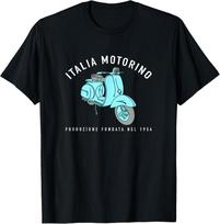Naujas Ribotas Italia Motorino, Vintažinis Italijos Motoroleris Italijos Vėliava Marškinėliai Viršutiniai Drabužiai M