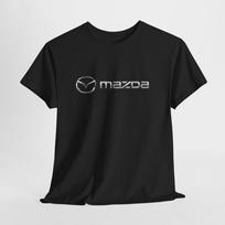 Juodi „Mazda“ marškinėliai – Unisex JDM sportinio automobilio marškinėliai vyrams arba moterims M