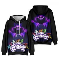Šypsančių gyvūnėlių Hoodie megztinis vyrams, moterims, unisex, su spaudiniu, šaunus gatvės stiliaus Hoodie S