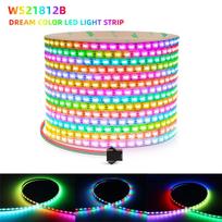 5mm WS2812B LED juosta 60/160 LED/m DC5V Išmani Individualiai Adresuojama RGBIC Neoninė Ženklų Juosta Dreamcolor Pasakų Aplinkos Apšvietimas 60LED-1M
