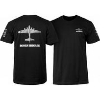 Powell Peralta Riedlentė Bones Brigade Bomber Juodi Unisex Marškinėliai S