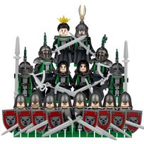 Viduramžių Romos kareivio minifigūrėlės surinkimo statybinių kaladėlių žaislai