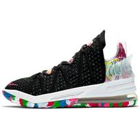 Nike LeBron 18 EP James Gang Unisex sportbačiai, juodi rožiniai-daugiaspalviai, CQ9284-002 42