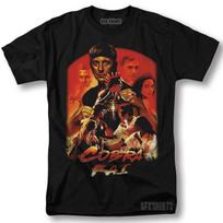 „Cobra Kai“ TV serialo marškinėliai „Karate Kid Classic“ vintažiniai grafinio dizaino marškinėliai S
