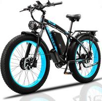 Elektrinis dviratis visureigiui Keteles k800 26  1000Wx2 variklis suaugusiems Ebike maksimalus greitis 50Km/h 48V 23AH 21 greitis apkrova 150Kg geltona