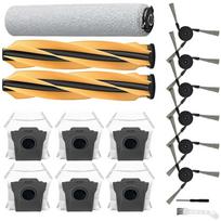 For Mova Z60 Ultra Robotic Vacuum Cleaner Replacement Roller Brush, Side Brush, Rubber Main Brush Dust Bag Cleaning Tool Set China Mainland