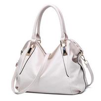 Vintažinė moteriška pečių rankinė Crossbody Tote PU odinė mados rankinės 36*26*15cm smėlis