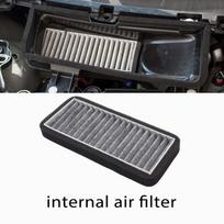 Automobilio oro įleidimo filtro dangtelis „Tesla Model 3“ 2021 2022 m. Karštai lydyto audinio įleidimo dangtelis Srauto ventiliacijos apdaila Apsauga nuo dulkių internal filter
