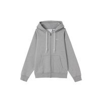 Nike logotipas siuvinėtas su užtrauktuku Hoodie striukė vyriška viršutinė apranga pilka DR0404-063 M