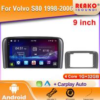Carplay Android Auto Radijas Automobilio Radijas Volvo S80 1998-2006 2 din Multimedia Grotuvas Autoradio Pagrindinis blokas Navigacija Stereo Audio 4 core 1GB+32GB carplay