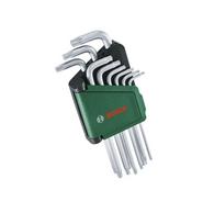 Šešiakampių raktų rinkinys Bosch 1600A02Z9C; TX8-TX40; 9 vnt.