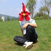 Pliušinis šviečiantis gyvūno galvos apdangalas, vakarėlio kaukė, cosplay, makiažas, kostiumų kamuolio rekvizitai One size fits all
