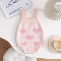 Koreietiškas megztas kardiganas mergaitei pavasariui ir rudeniui Love Romper, 90cm